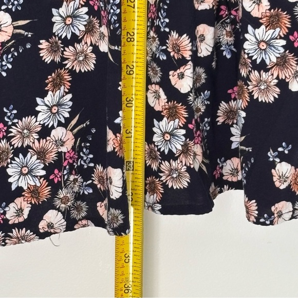AUW Navy Floral Halter Dress Pockets - Picture 5 of 15